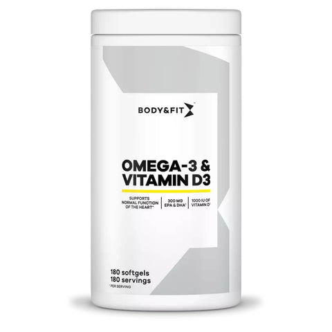 Body&Fit Omega 3 + Vitamin D3 (180 Softgels)