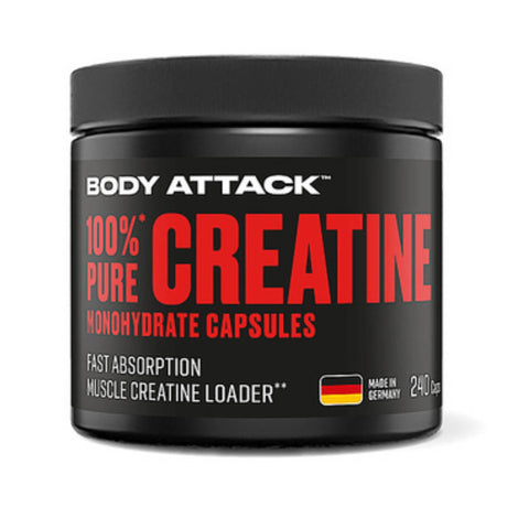 Body Attack 100% Pure Creatine (240 Kapseln)