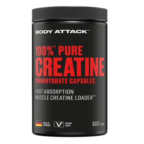 Body Attack 100% Pure Creatine (600 Kapseln)