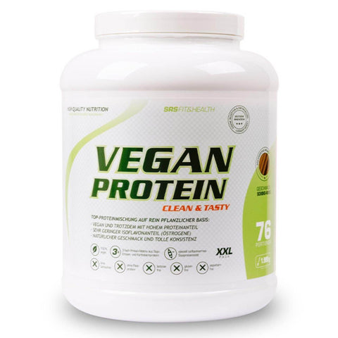 SRS Fit&Health Vegan Protein (1900g) Schokolade-Nuss