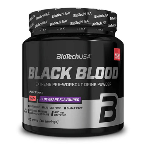 BioTechUSA Black Blood CAF+ (300g) Blaue Weintraube