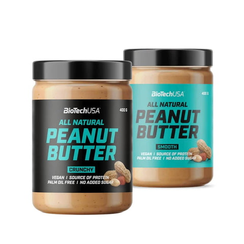 BioTechUSA All Natural Peanut Butter (400g) Smooth (Fein)