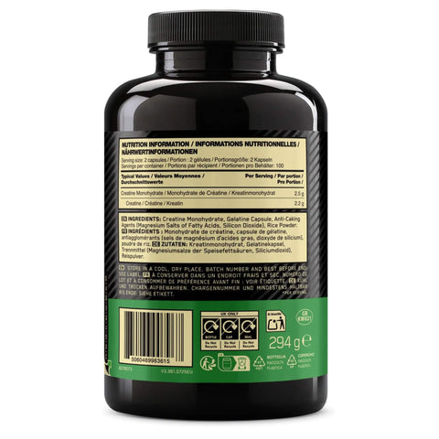 Optimum Nutrition Creatine Caps (200 Kapseln)