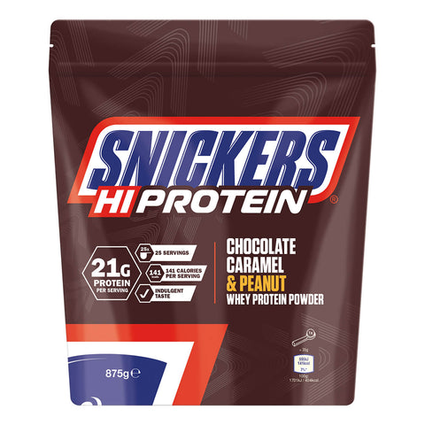 Snickers Hi-Protein Powder (875g) Chocolate Caramel & Peanut