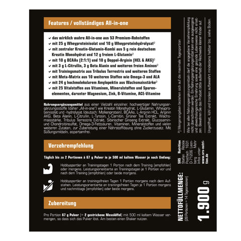 SRS Nutrition Mega Blast (1900g)