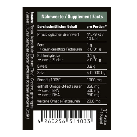 SRS Nutrition Omega 3 (60 Kapseln)