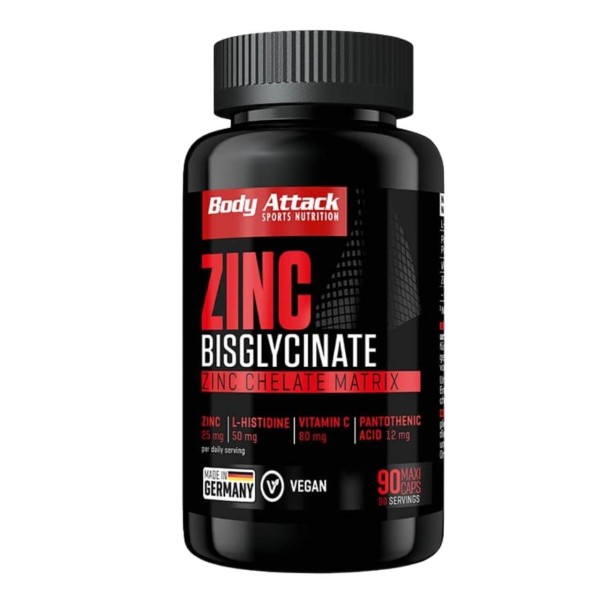 Body Attack Zinc Bisglycinate (90 Kapseln)