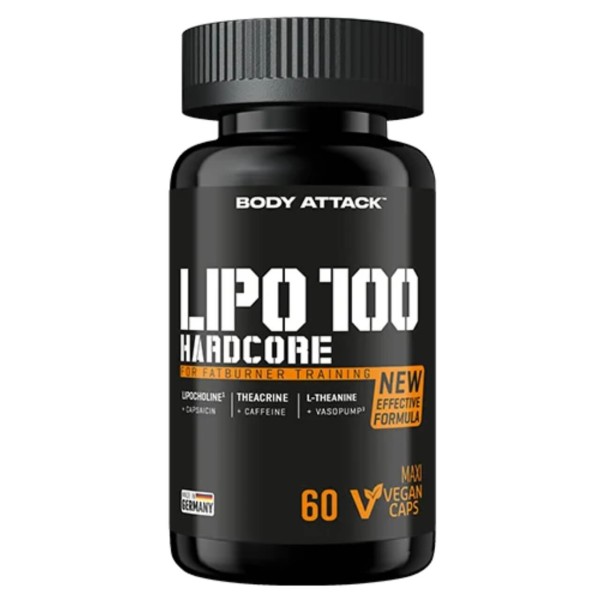 Body Attack Lipo 100 Hardcore (60 Kapseln)